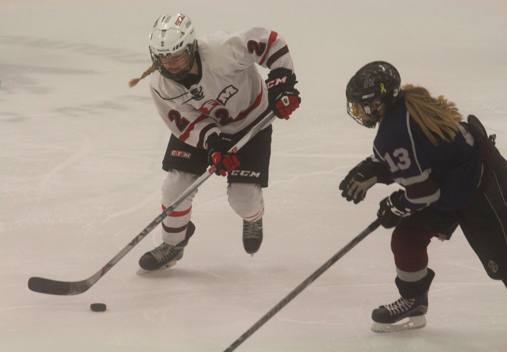 Chi-Hi/Menomonie girls hockey vs Appleton United at Eau Claire 12-28-17